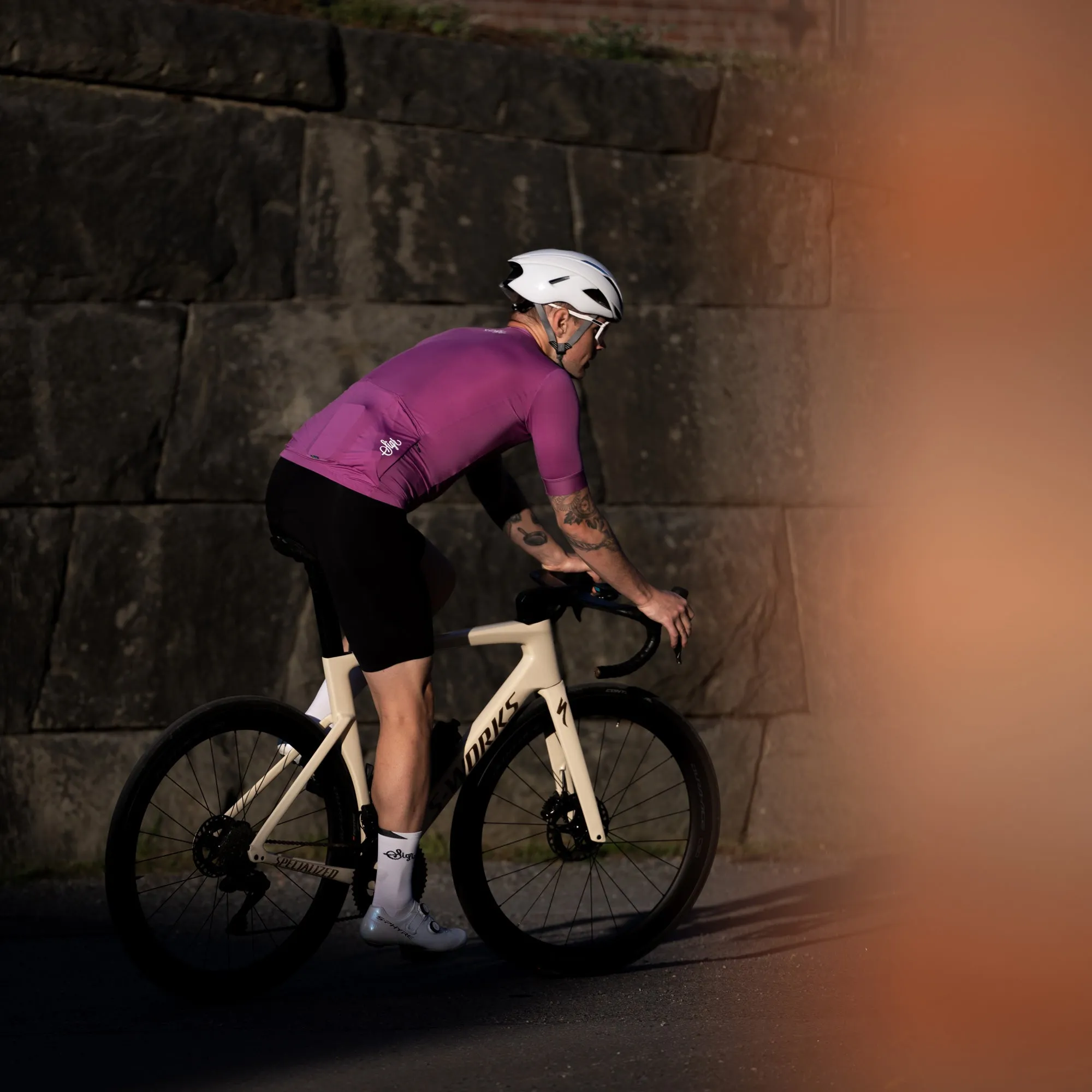 Orkid Men's Purple Pink Cycling Jersey