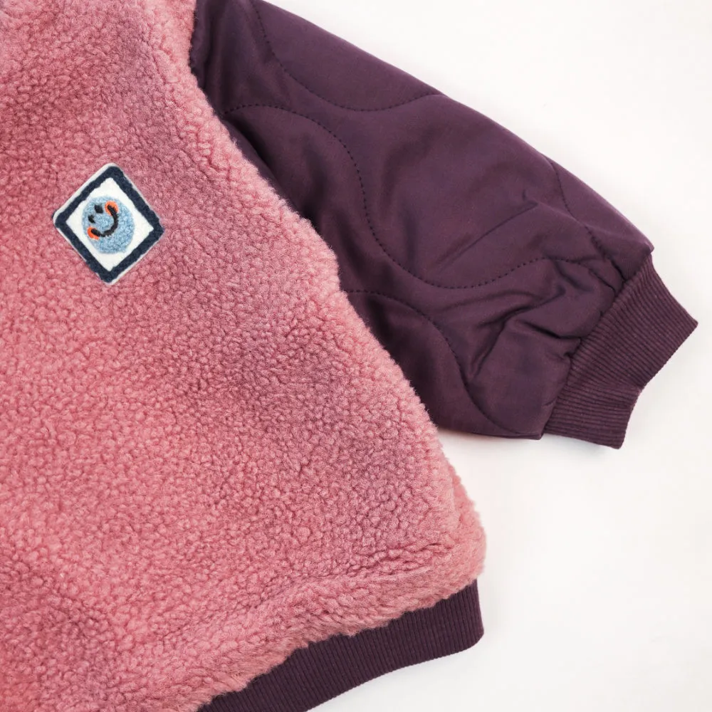 Pink with purple Cozy Sweatshirt for Girls 7182
