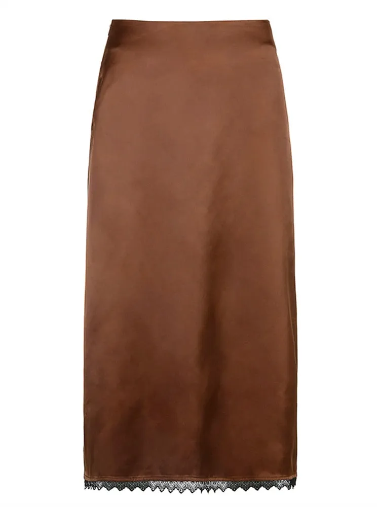 Printed Elegant Midi Skirt