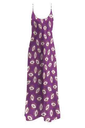 Purple Maxi Slip Dress