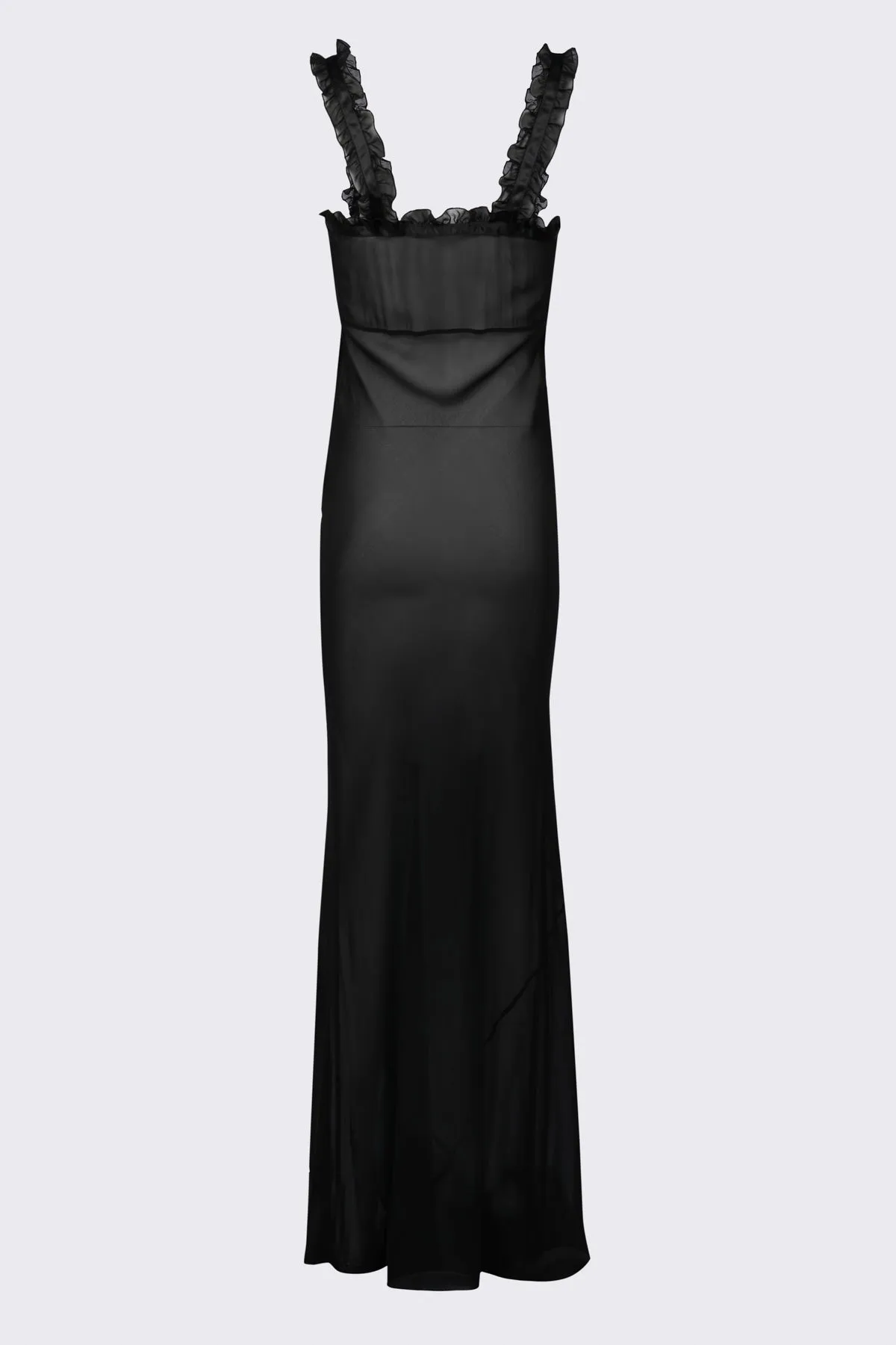RUFFLE SLIP DRESS