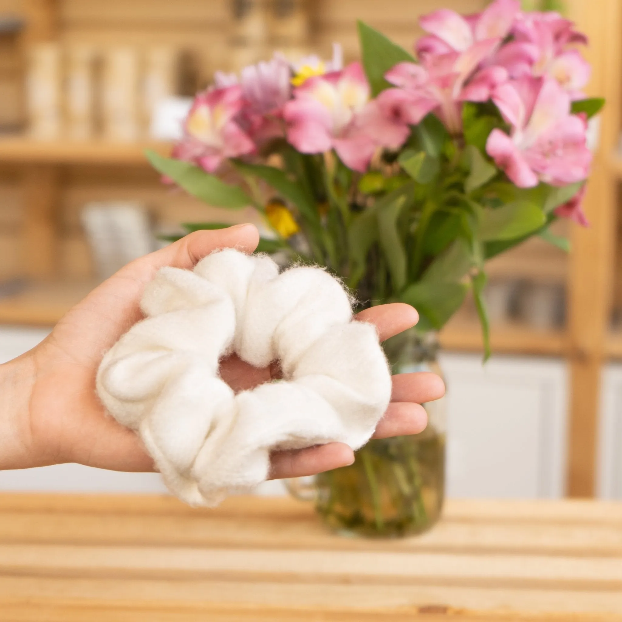 *SALE* Upcycled Scrunchies: Bamboo Fleece