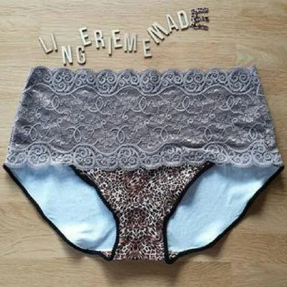 Schnittmuster von Lingeriememade Slip Diana Gr. 32 - 52, deutsch / german. PDF E-Book Slip/ Damenhöschen Nähen mit 9 Variationen. IDsmx3