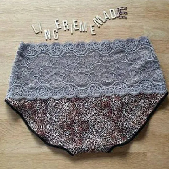Schnittmuster von Lingeriememade Slip Diana Gr. 32 - 52, deutsch / german. PDF E-Book Slip/ Damenhöschen Nähen mit 9 Variationen. IDsmx3