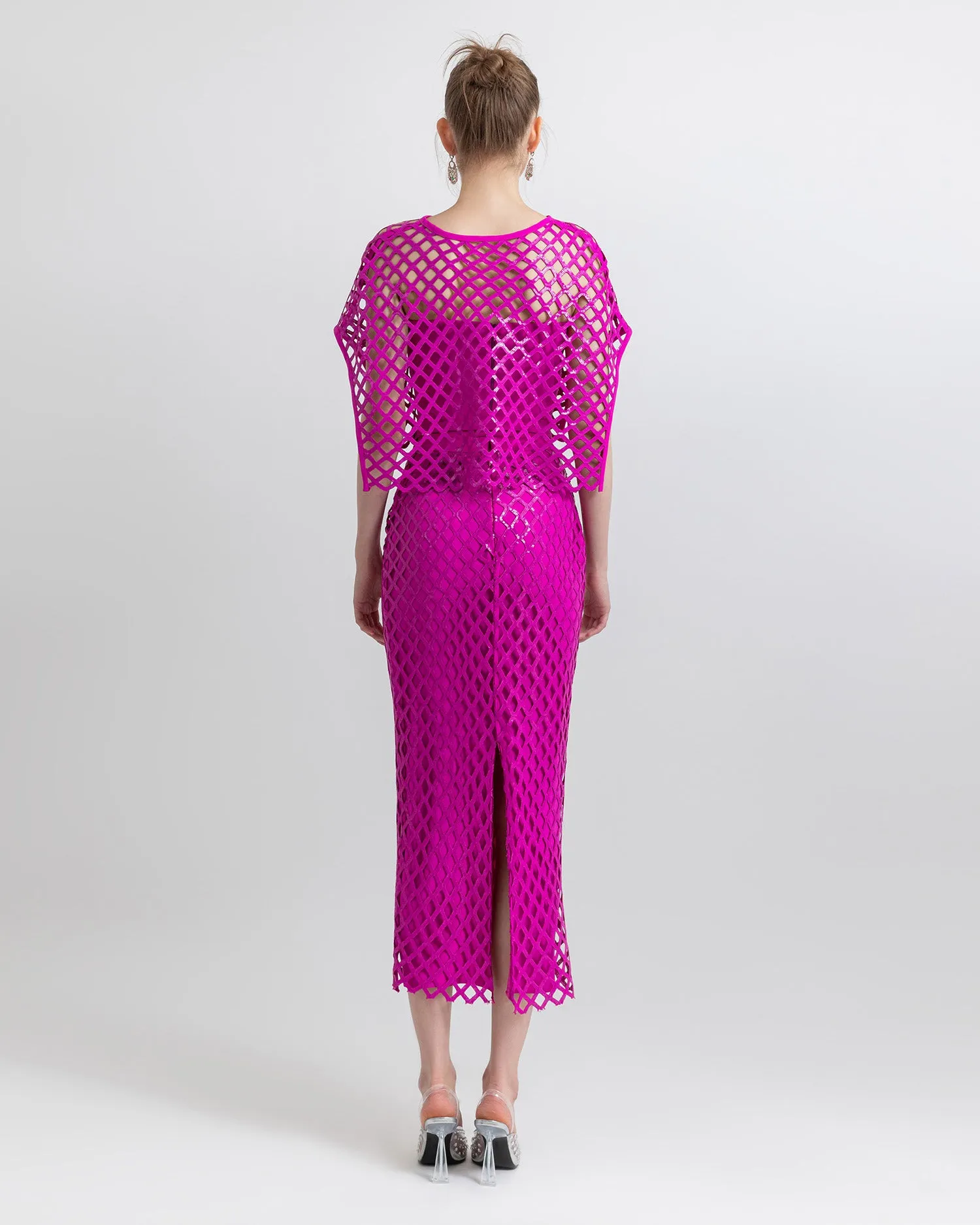 Sequins Top and Midi Skirt