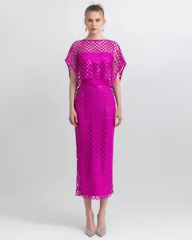 Sequins Top and Midi Skirt