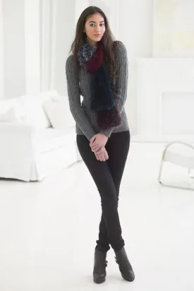 Shaded Fur Scarf (Knit)