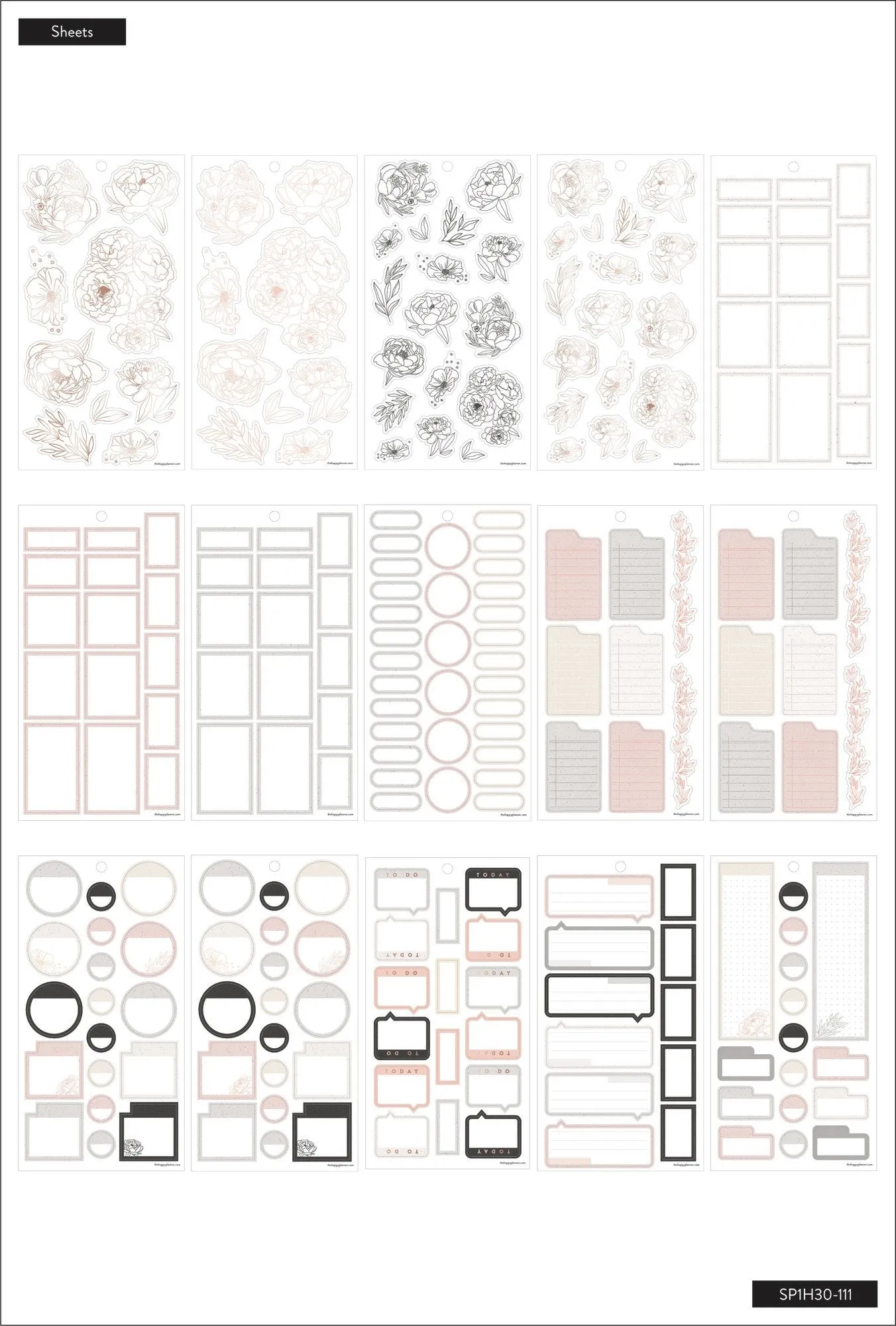 Sophisticated Florals - Value Pack Sticker Book