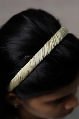 Sophisticated Green Satin Hairband