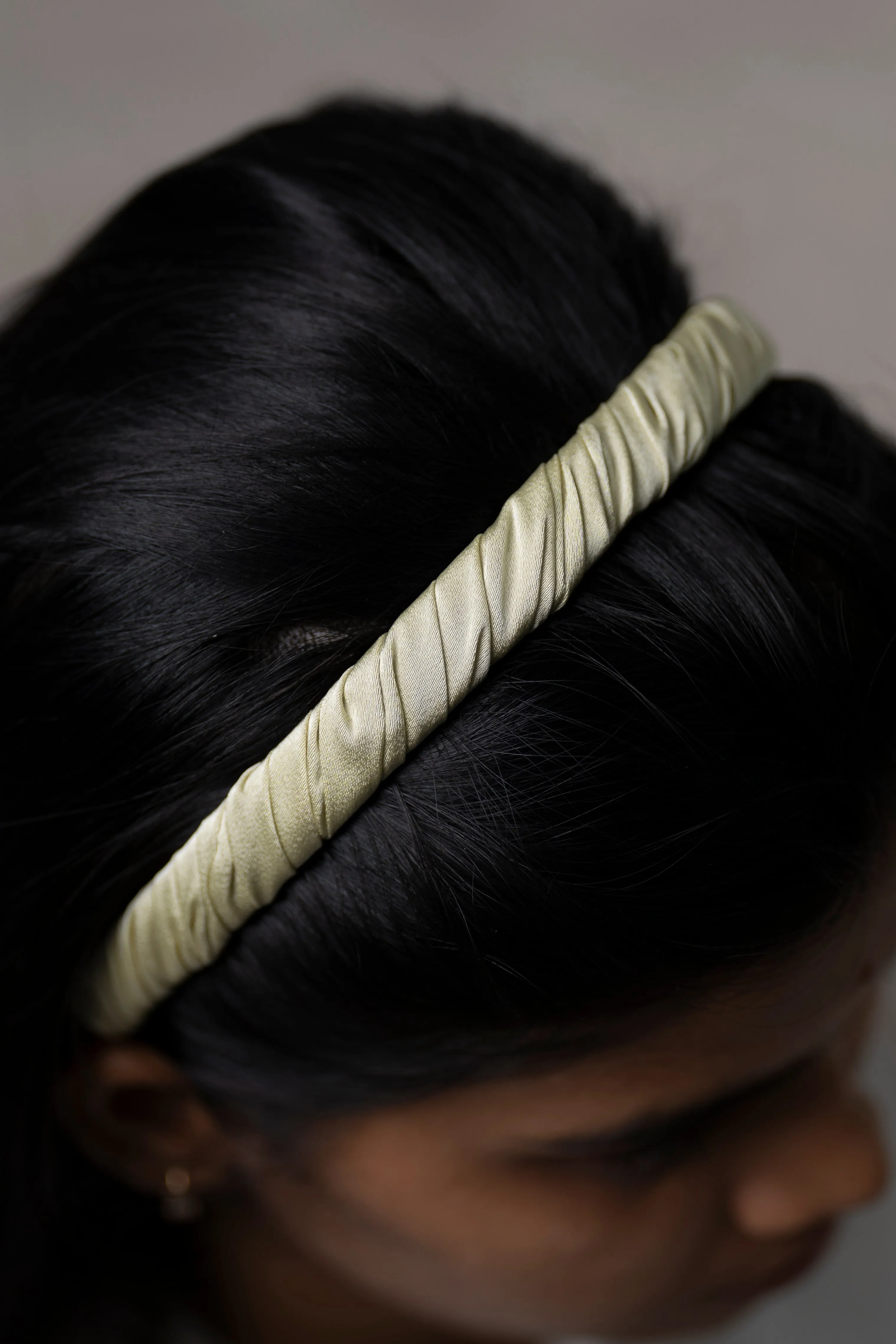 Sophisticated Green Satin Hairband