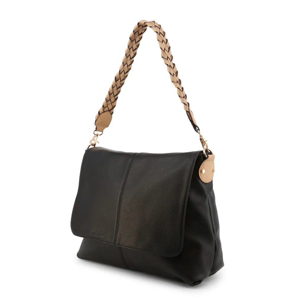 Sophisticated Polyurethane Shoulder Bag for Women