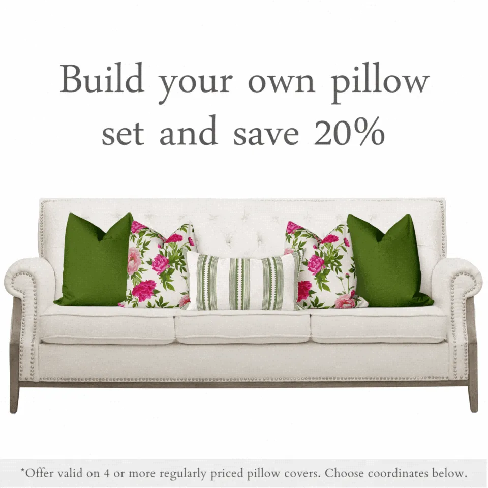 Sophisticated Stripe Pillow Cover in Pink