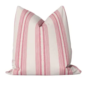 Sophisticated Stripe Pillow Cover in Pink