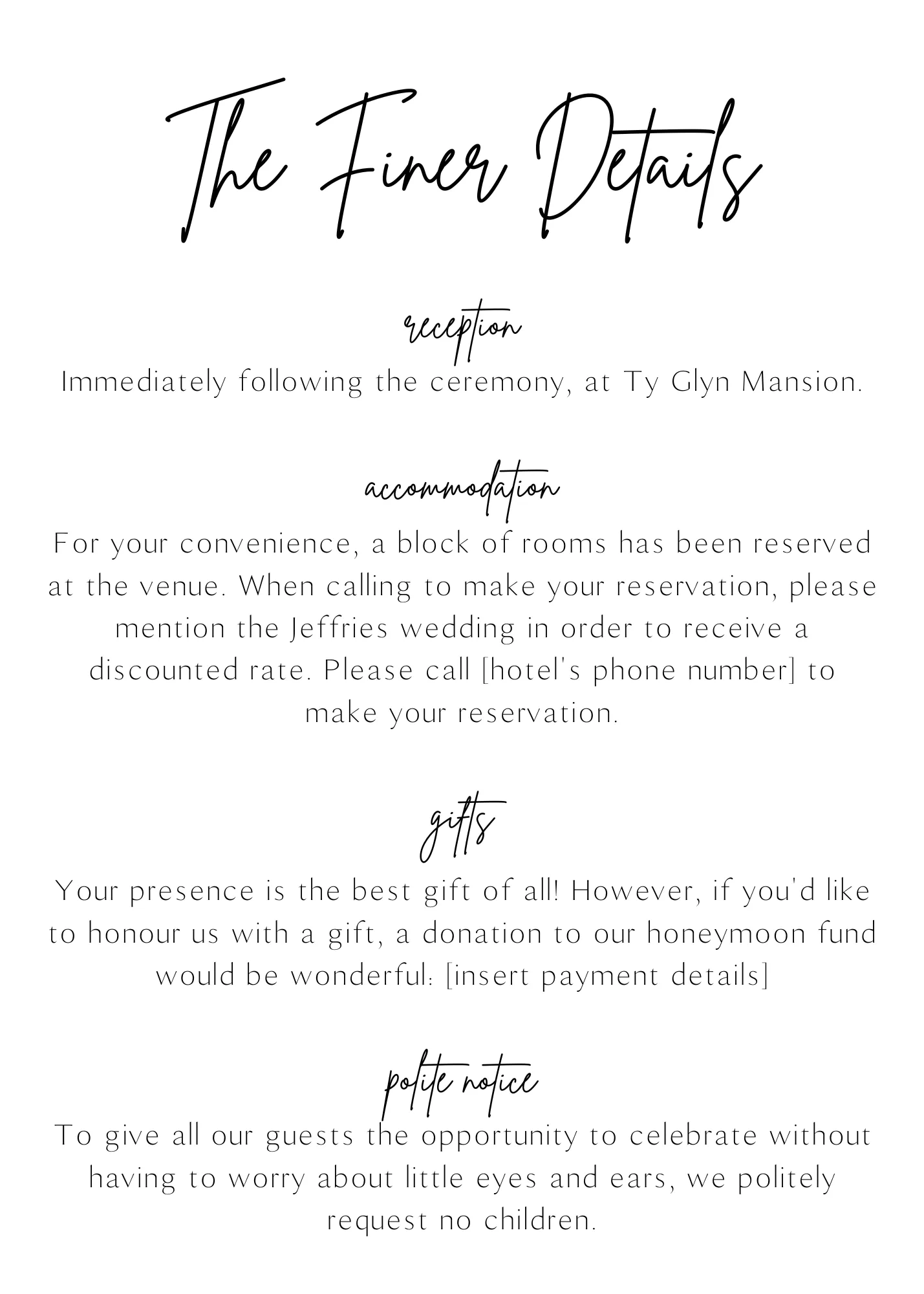 Sophisticated Wedding Invitations