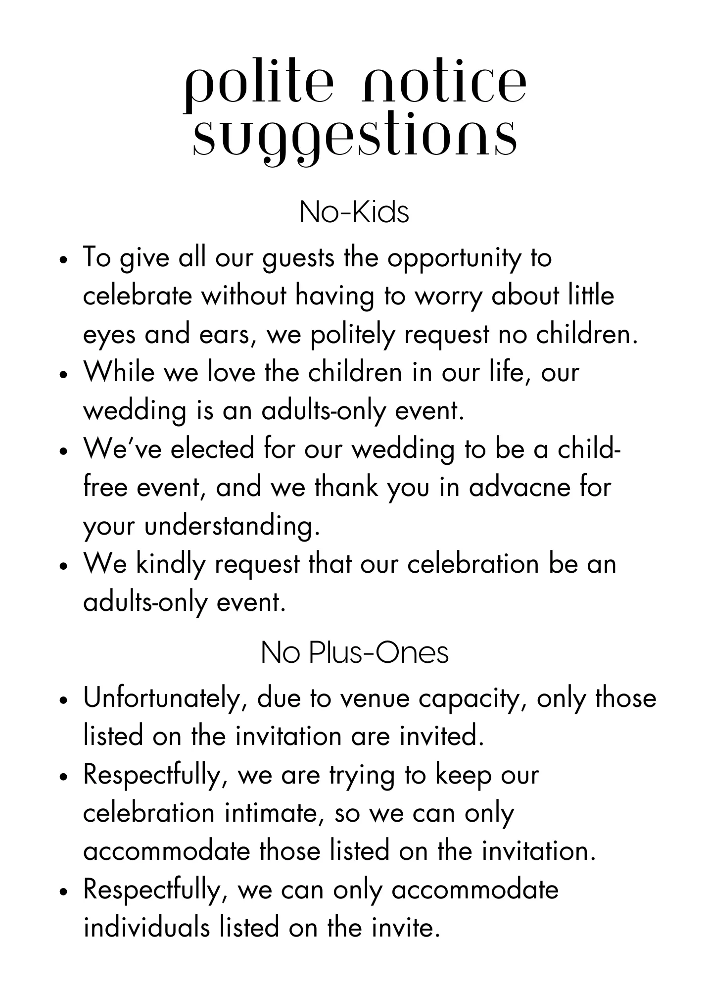 Sophisticated Wedding Invitations