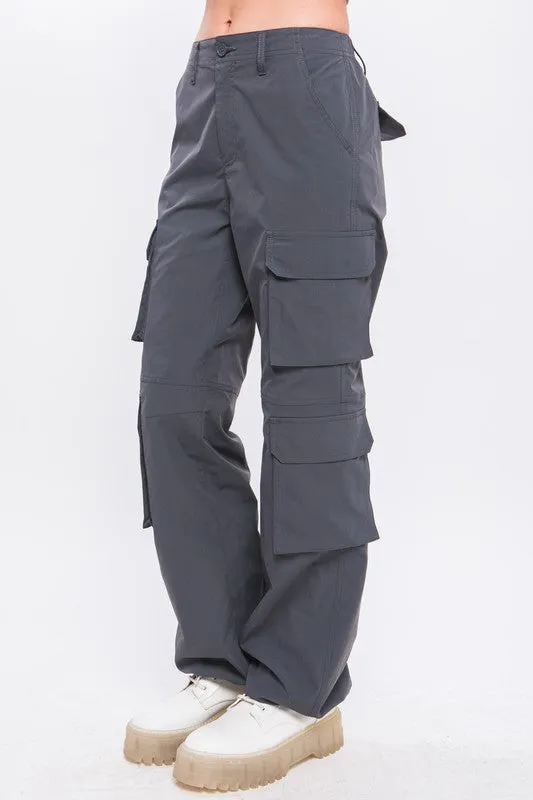 Techie High Waist Pocket Cargo Pant