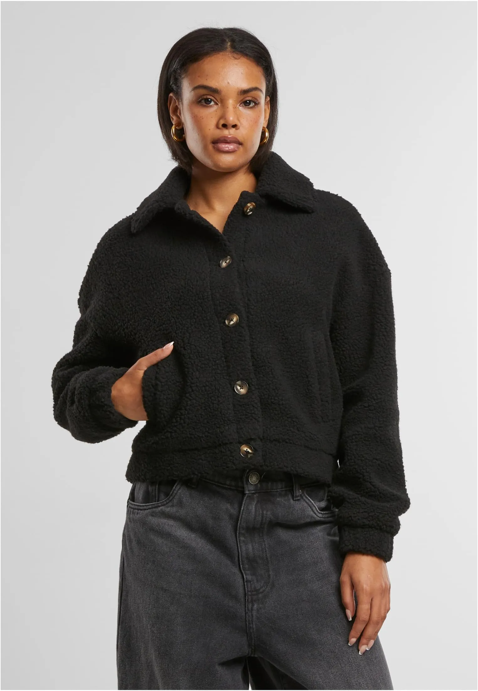 UC Short Sherpa Button Jacket