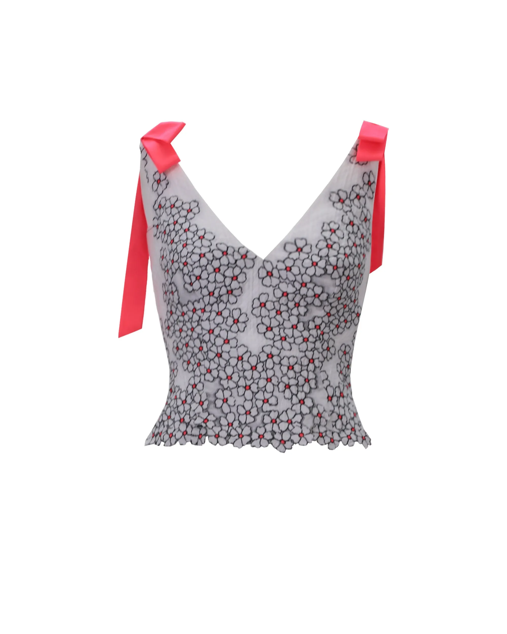 V-Neckline Top with Belt