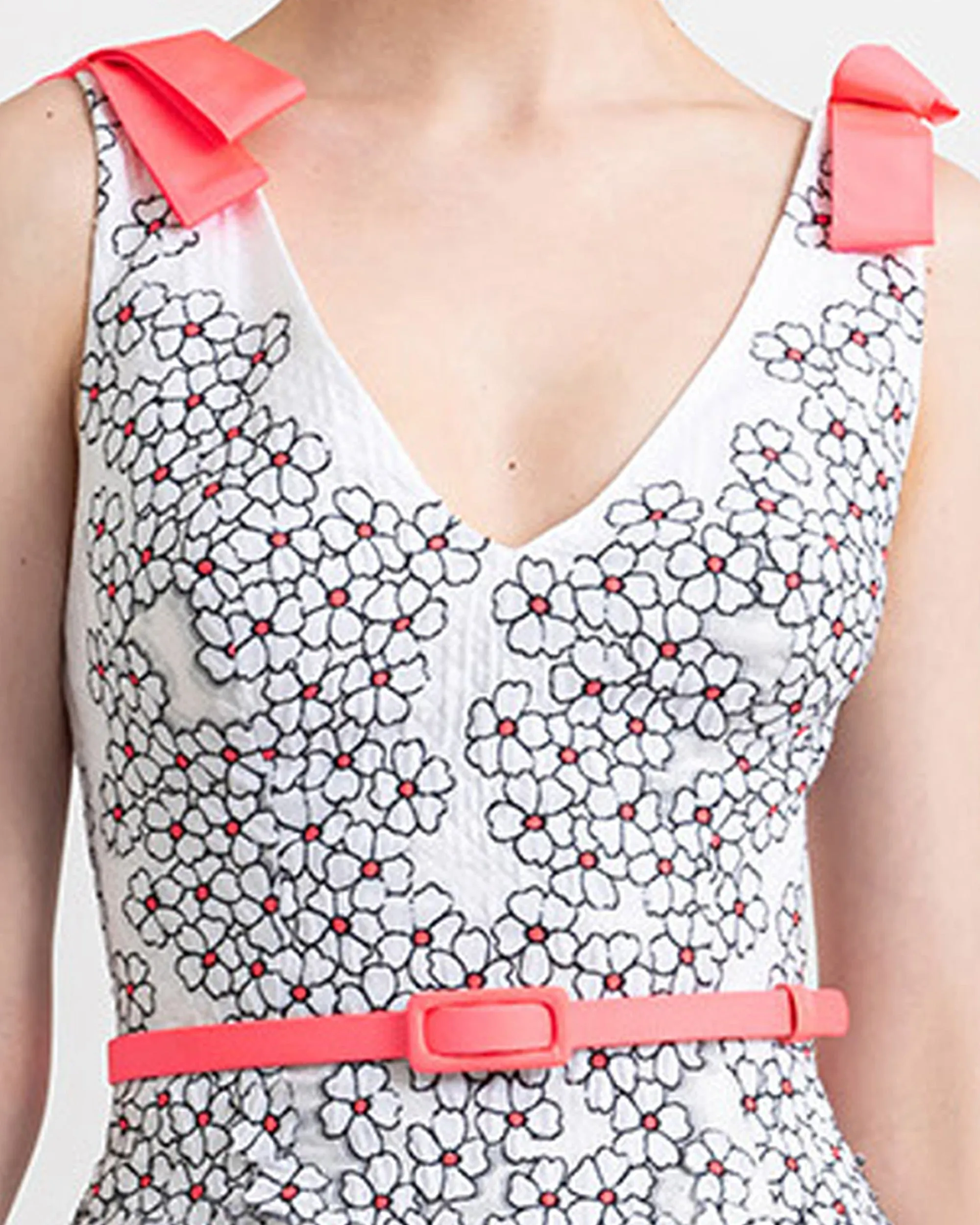 V-Neckline Top with Belt