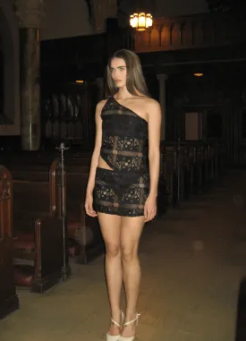 With Jean - Mara Top and Holy Midi Skirt in Black