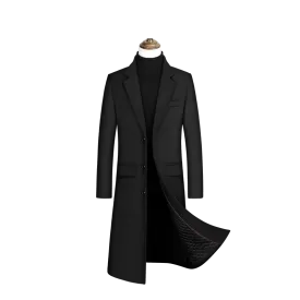 Wollanteil 30 %, neuer Wollmantel im Herbst und Winter, Herrenbekleidung, Mantel Herren, Wintermantel Herren, Mäntel für Herren, Herren Wintermantel