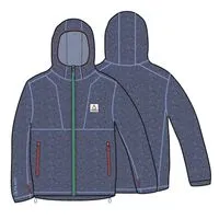 Women's Crest Polartec® Fleece Hoodie - Dark Denim Marl