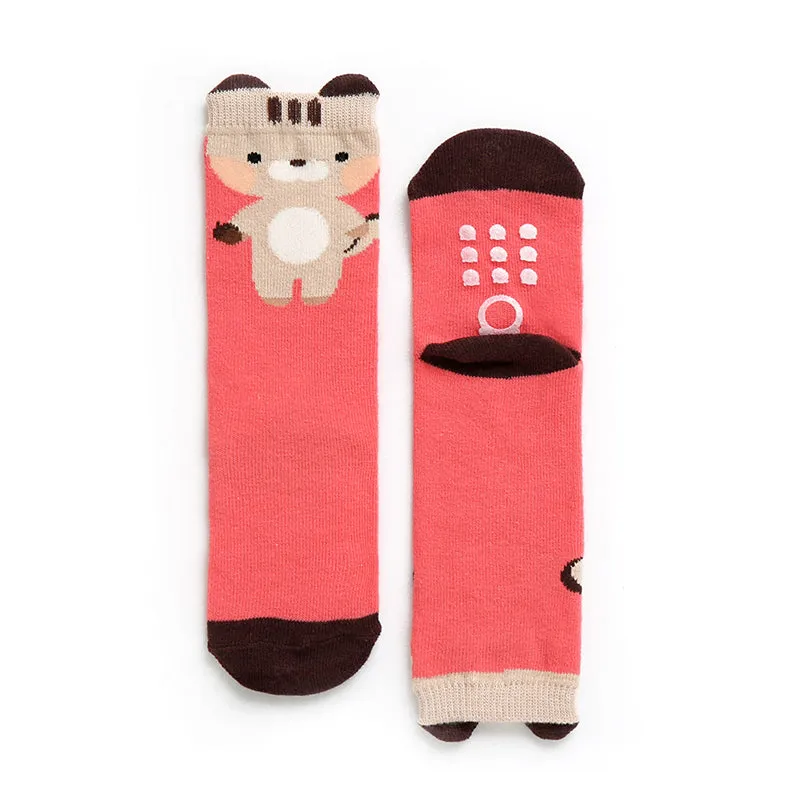 Zoo Squirrel Knee Non-Slip Socks V1305