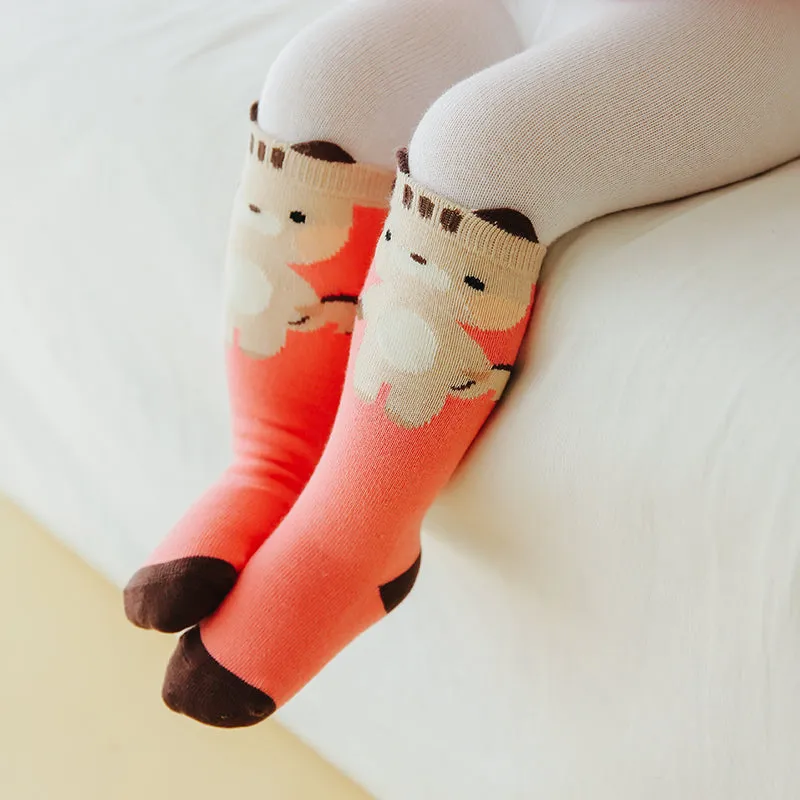 Zoo Squirrel Knee Non-Slip Socks V1305