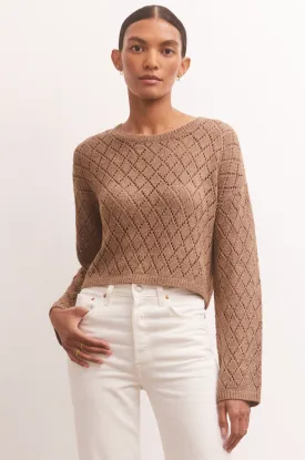 Zsup Cropped Diamond Sweater